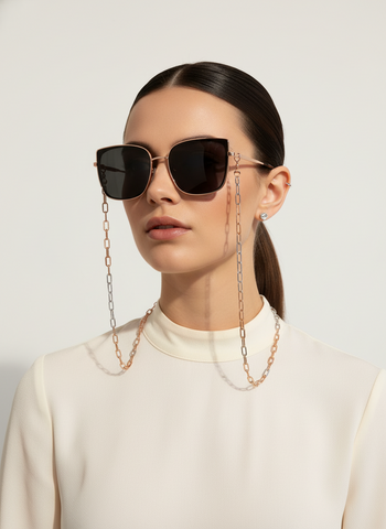 Handmade Rose Gold Paperclip Chain Sunglass Catchers