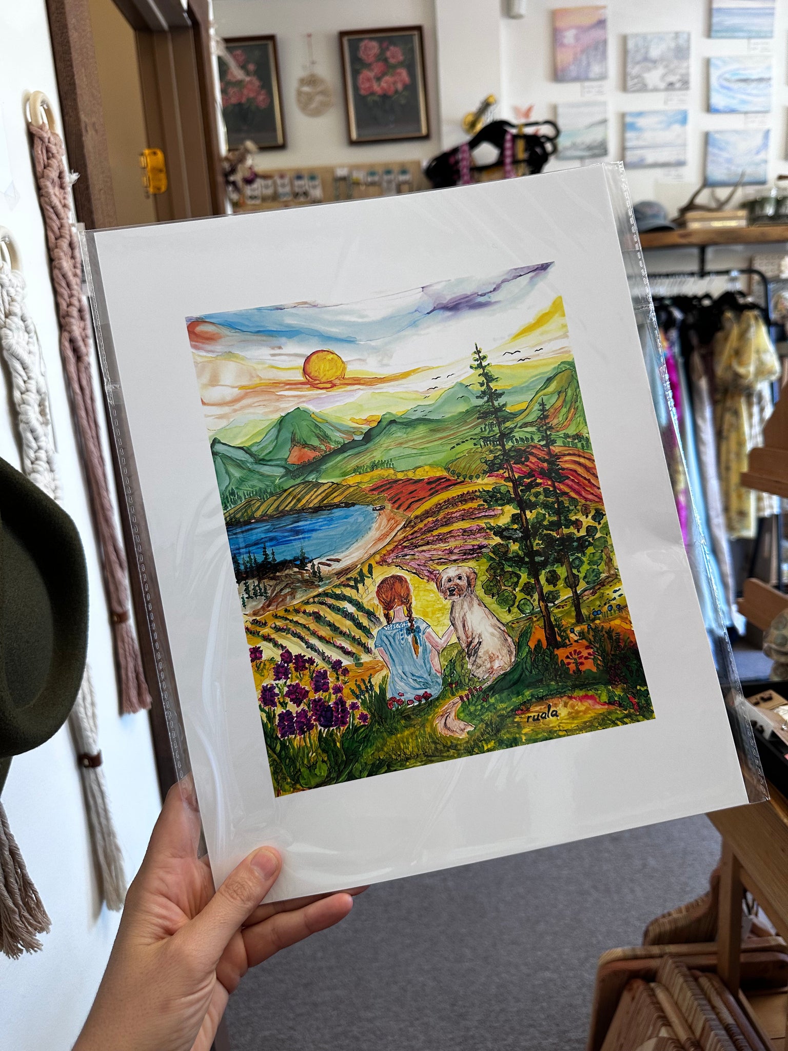 Golden Hour Companions – Art Print by Ruala (Fruitvale, BC)