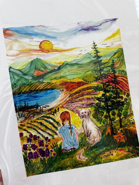 Golden Hour Companions – Art Print by Ruala (Fruitvale, BC)