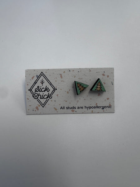 Evergreen Triangle Studs – Sick Chick (Revelstoke, BC)