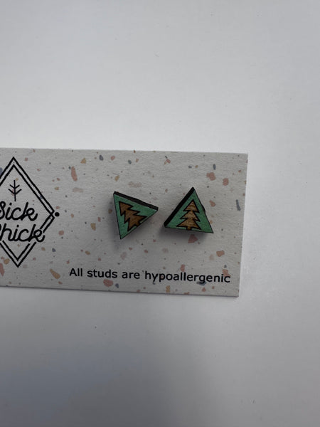 Evergreen Triangle Studs – Sick Chick (Revelstoke, BC)