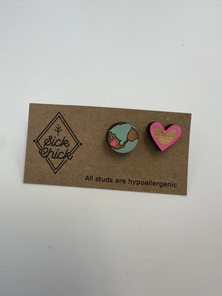 Love the World Studs – Sick Chick (Revelstoke, BC)