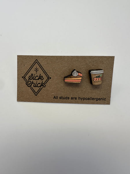 Pumpkin Pie & Latte Studs – Sick Chick (Revelstoke, BC)