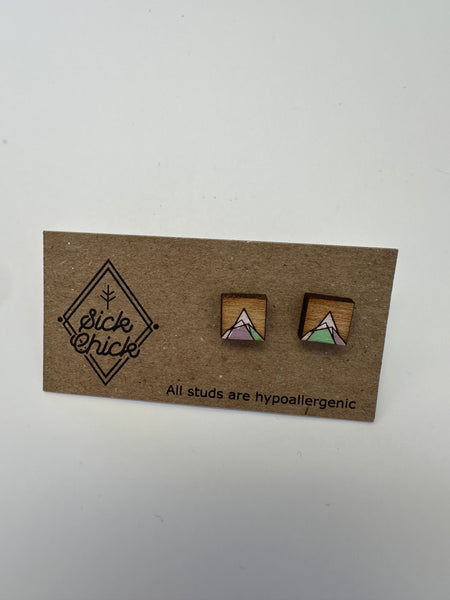 Mountain Stud Earrings – Sick Chick (Revelstoke, BC)