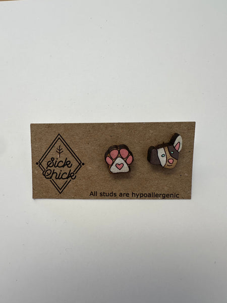 Puppy Love Stud Earrings – Sick Chick (Revelstoke, BC)