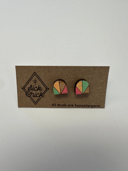 Retro Geo Stud Earrings – Sick Chick (Revelstoke, BC)