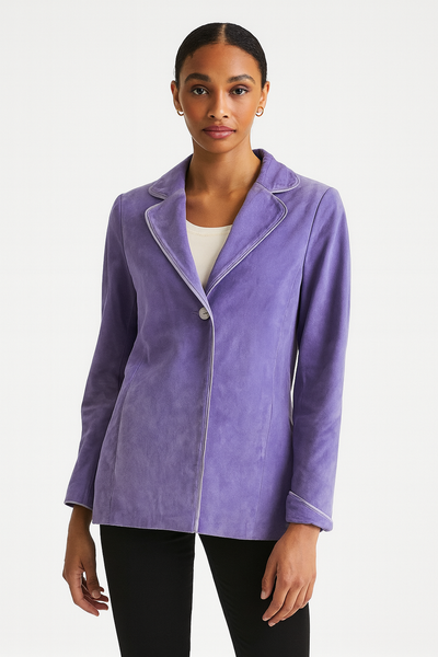 Vintage Danier Suede Jacket - Lilac