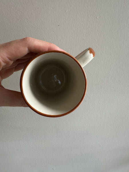 Vintage Cream + Floral Set of 4 Coffee Mugs