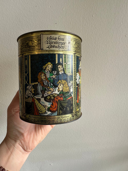Vintage German Gingerbread Cookie Tin E. Otto Schmidt