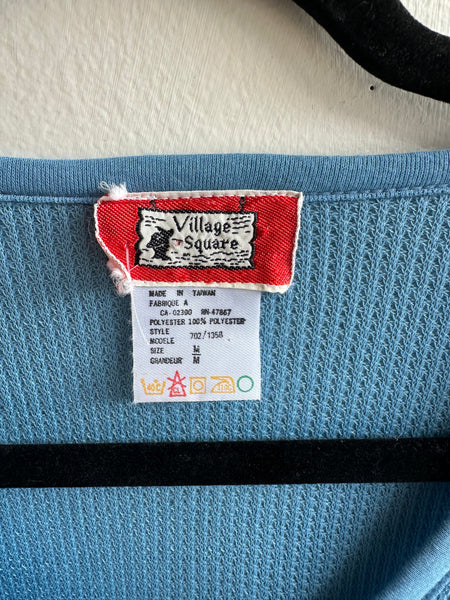 Vintage 70s Baby Blue Waffle T-Shirt