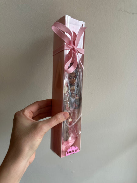 Sassy Fe Hand Crafted Belgian Chocolate Mixed Trio Box