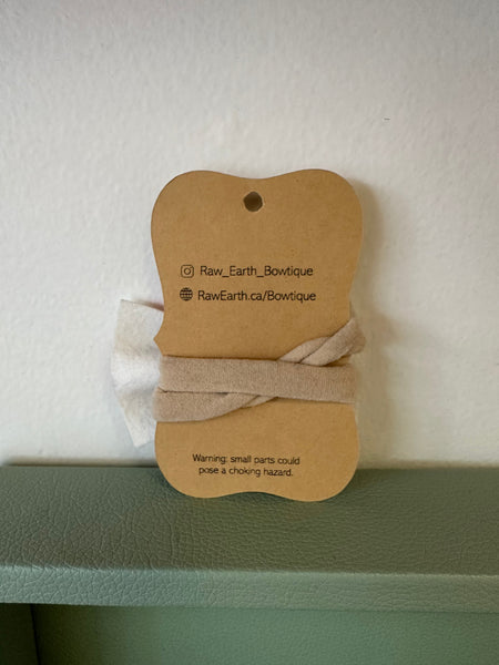 Raw Earth Apple Baby Bow Headband