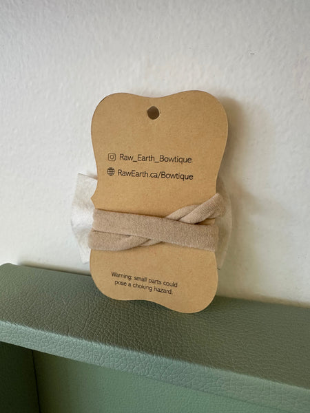 Raw Earth Apple Baby Bow Headband