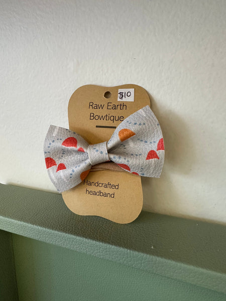 Raw Earth Bowtique Mushrooms Baby Bow Headband