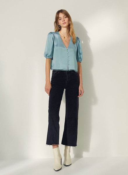 Wilfred Black Bria Balloon Sleeve Top