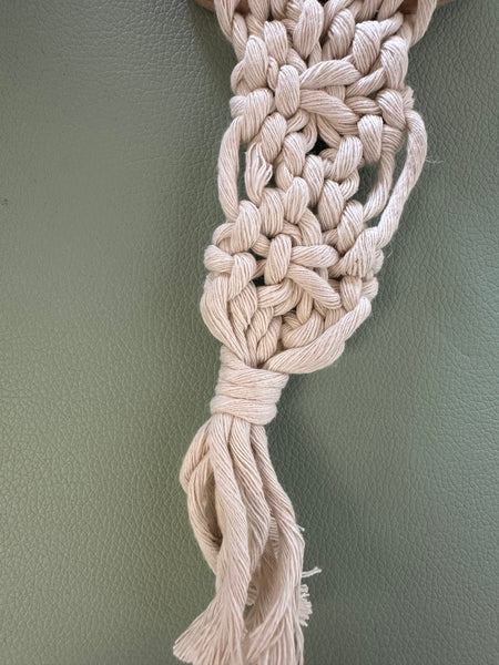 Raw Earth Handmade Rainbow Wooden Macrame Teether