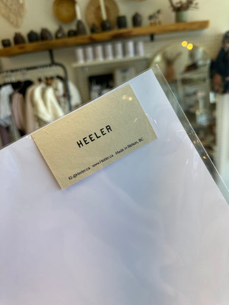 Heeler Flower Print 12” x 12”