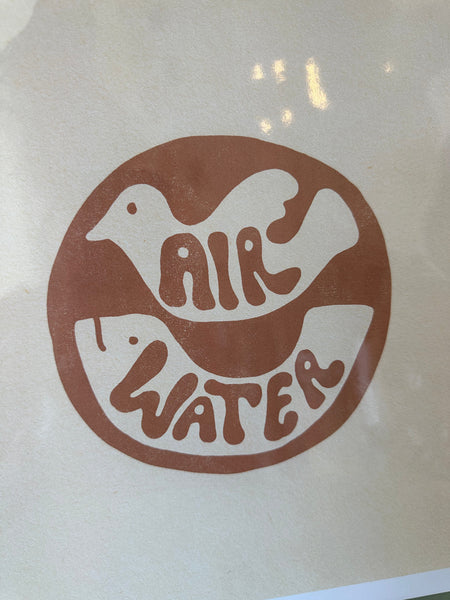 Heeler Air + Water Print 12” x 12”