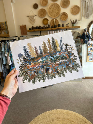 Kimboho Art Print Golden Larch 14” x 11”