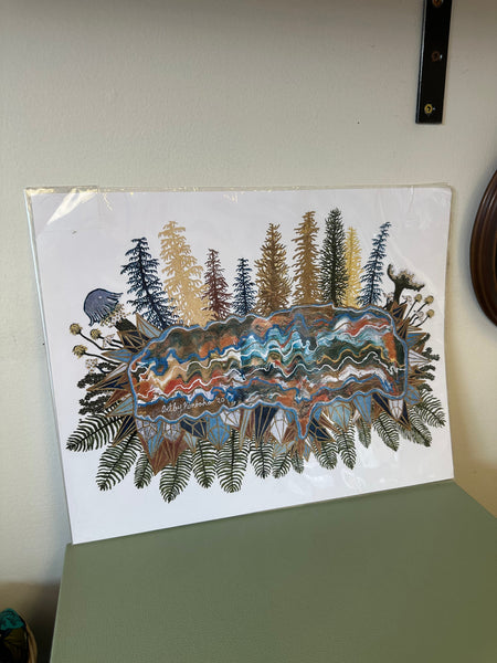 Kimboho Art Print Golden Larch 14” x 11”