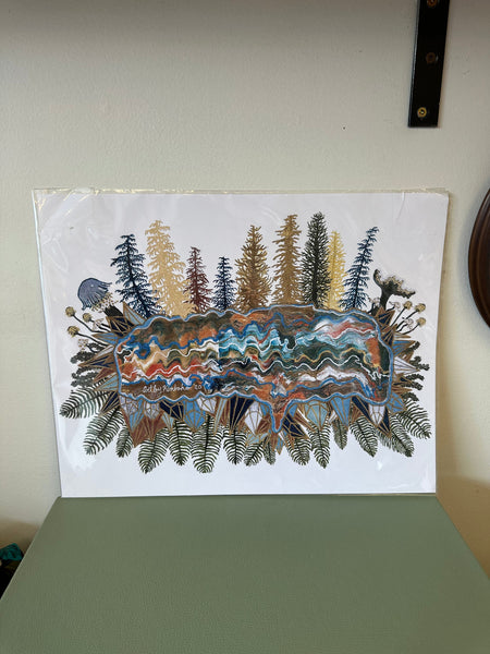 Kimboho Art Print Golden Larch 14” x 11”