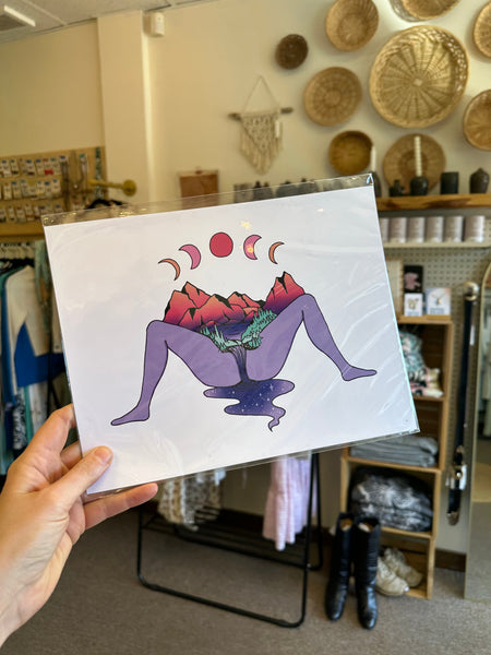 Meli The Lover - Woman Waterfall Print