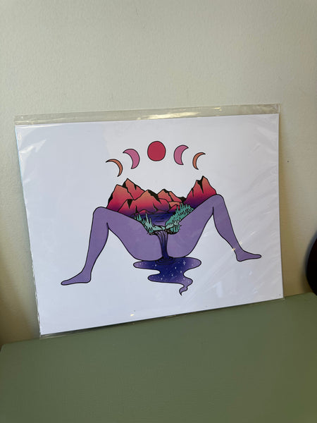 Meli The Lover - Woman Waterfall Print