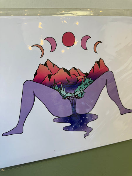 Meli The Lover - Woman Waterfall Print