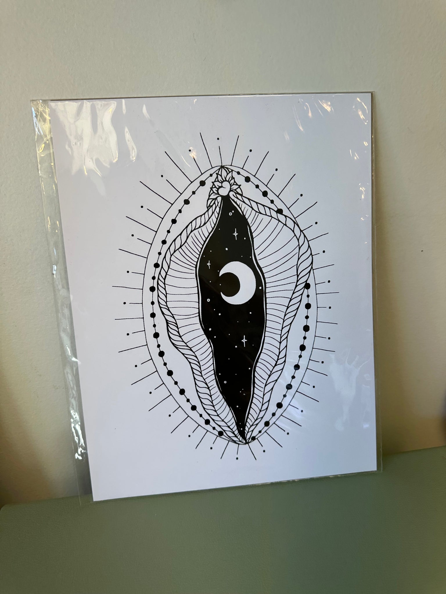 Meli The Lover - Yoni Moon Art Print