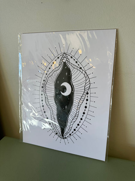 Meli The Lover - Yoni Moon Art Print