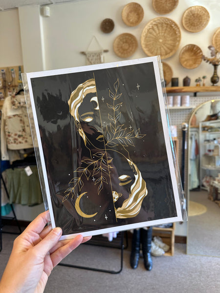 Meli The Lover - Celestial Woman Art Print