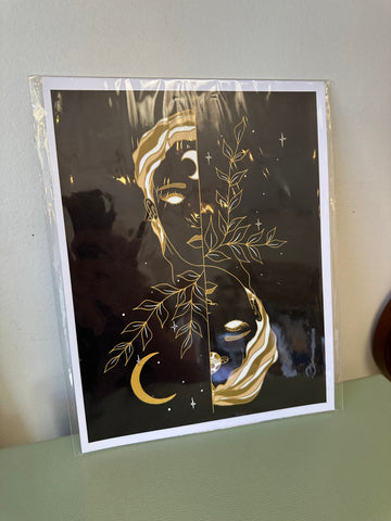 Meli The Lover - Celestial Woman Art Print