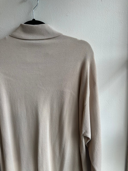 Zara Beige Long Sleeve Button up | Size Small