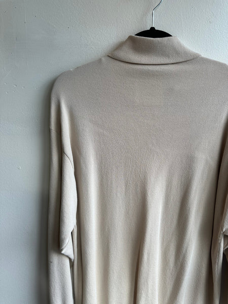Zara Beige Long Sleeve Button up | Size Small