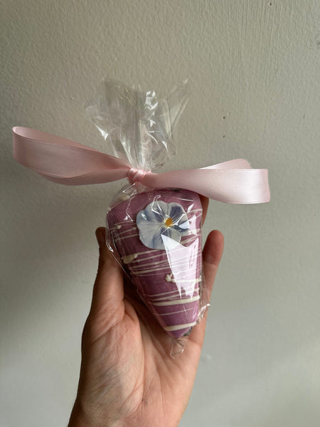 Sassy Fe Sorry Grandma Fudge Tarts Pink with Edible Flowers