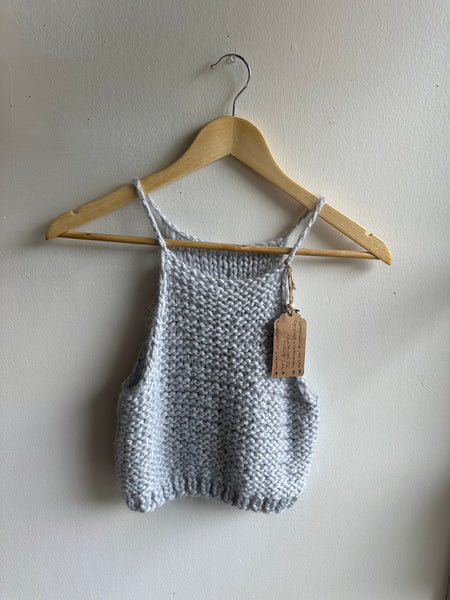 Jenny Bee Handmade Grey Knit Tank | Size Medium