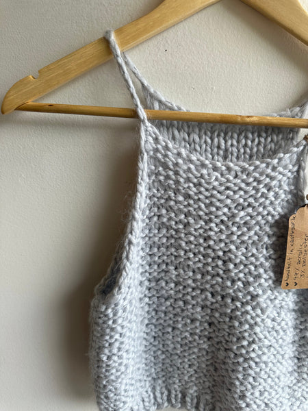 Jenny Bee Handmade Grey Knit Tank | Size Medium