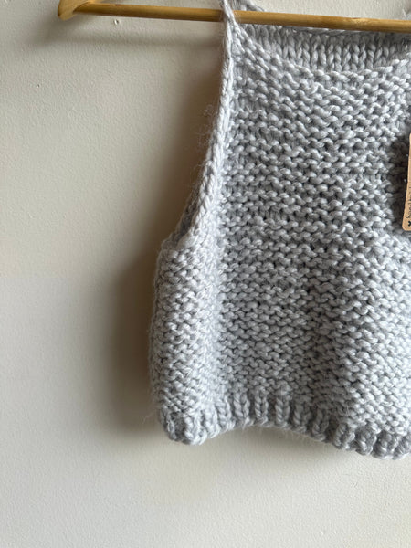 Jenny Bee Handmade Grey Knit Tank | Size Medium