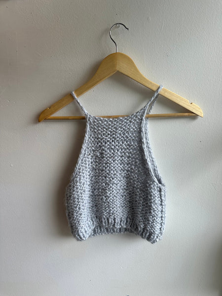 Jenny Bee Handmade Grey Knit Tank | Size Medium