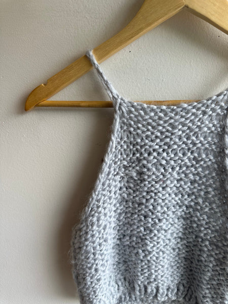 Jenny Bee Handmade Grey Knit Tank | Size Medium