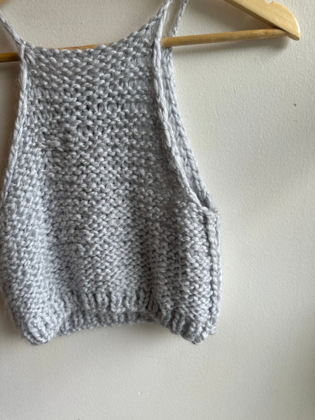 Jenny Bee Handmade Grey Knit Tank | Size Medium