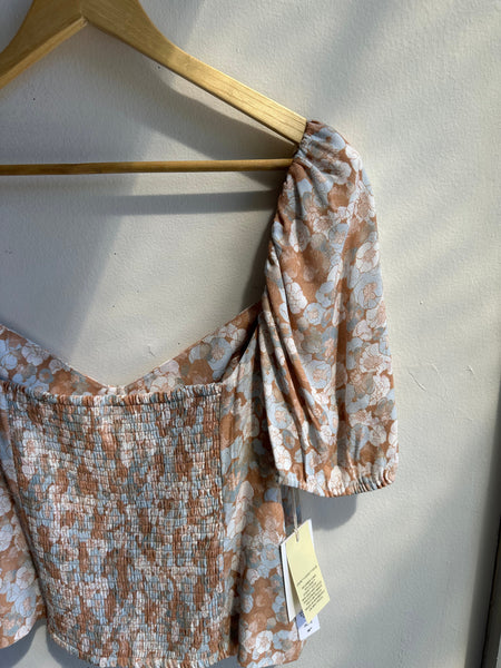 Wilfred Novella Short Sleeve in Maplewood Blue | Size 2XL