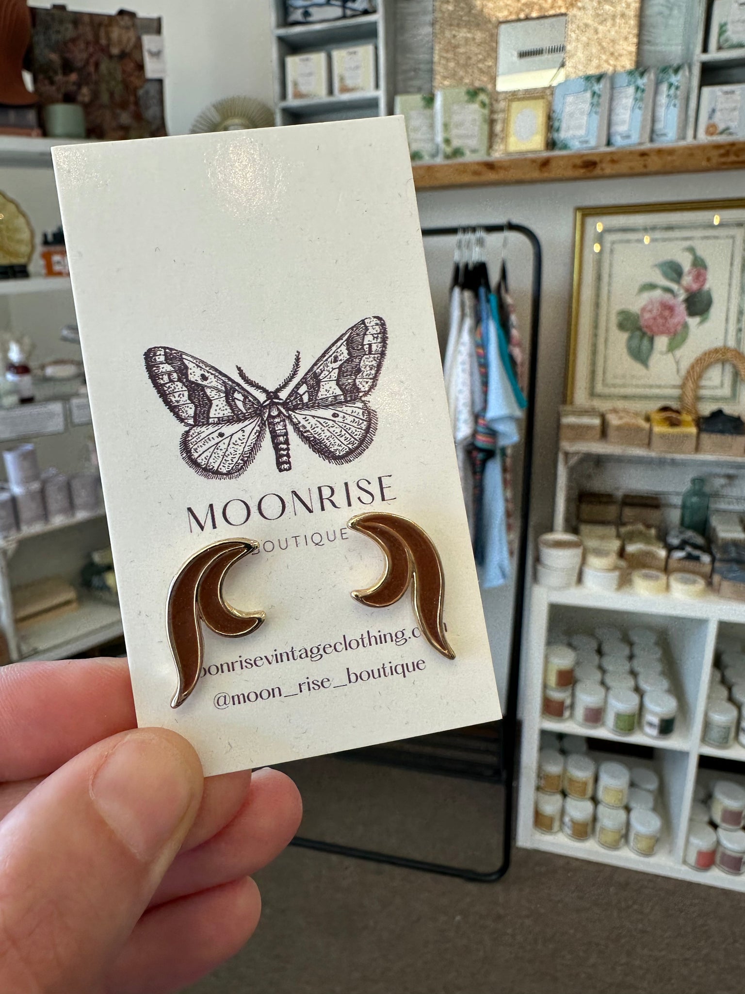 Vintage Gold Swirling Statement Earrings