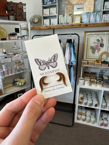 Vintage Gold Swirling Statement Earrings