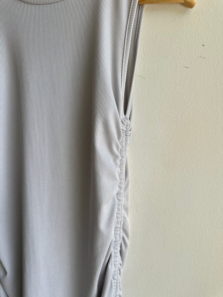 Kelsey Side Tie Body Con Dress | Size Small | Grey