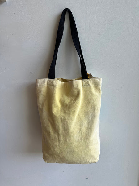 Mother Snake x Julia Campbell Handpainted Mountain Tote Bag | Blue