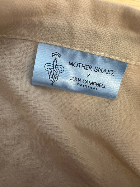 Mother Snake x Julia Campbell Handpainted Mountain Tote Bag | Purple