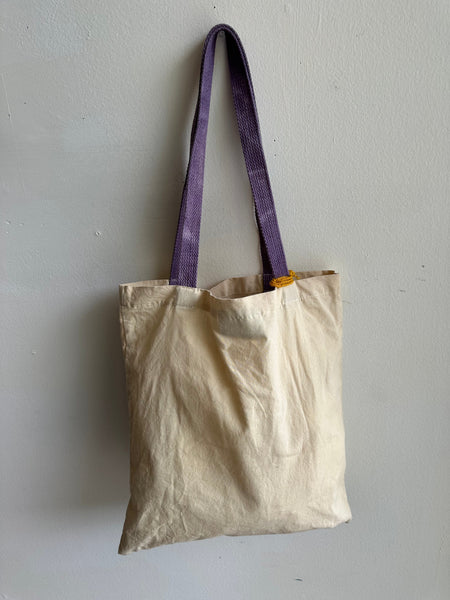 Mother Snake x Julia Campbell Handpainted Mountain Tote | Green/Purple