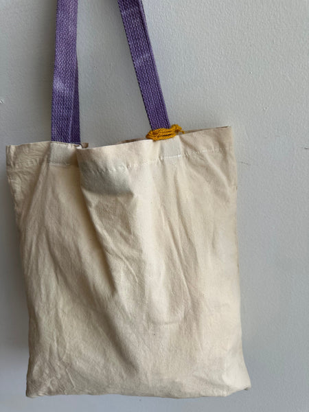 Mother Snake x Julia Campbell Handpainted Mountain Tote | Green/Purple