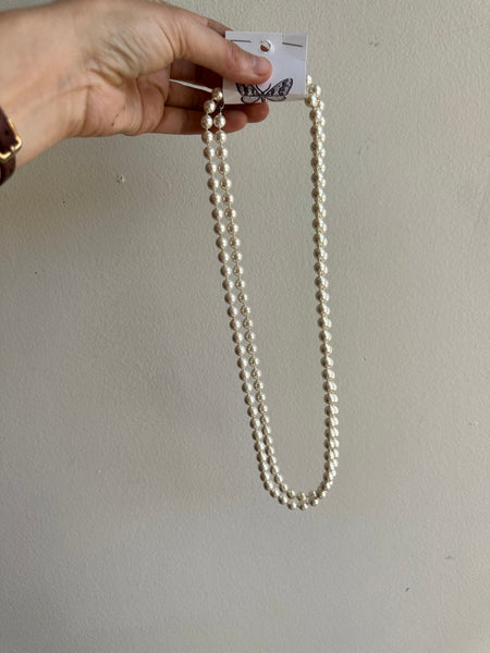Vintage Extra Long Pearl Necklace